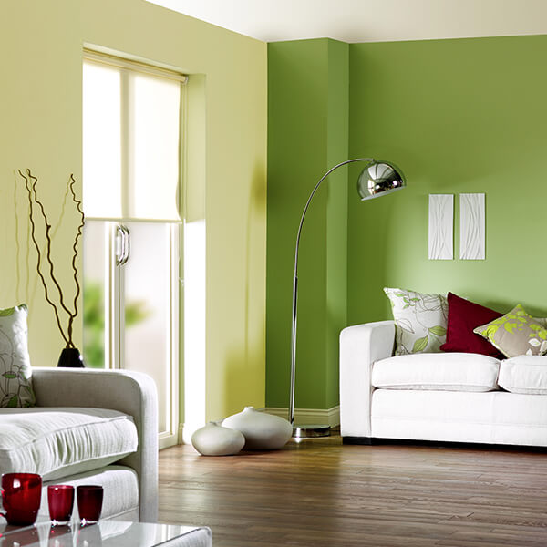 Elegant Green Living Room - Nippon Paint Malaysia