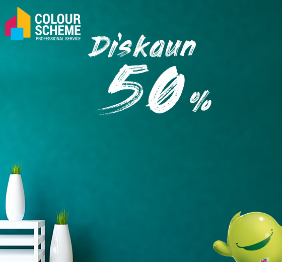 50% our Colour Scheme Services. Promo Code: RAYA2018