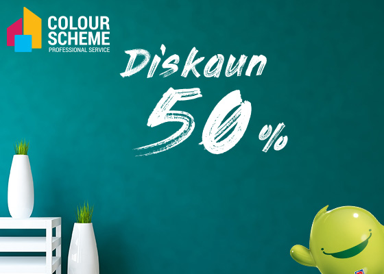 50% our Colour Scheme Services. Promo Code: RAYA2018